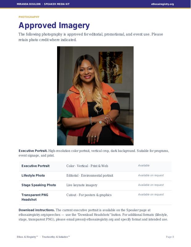 Media Kit page 9 — Photography Index